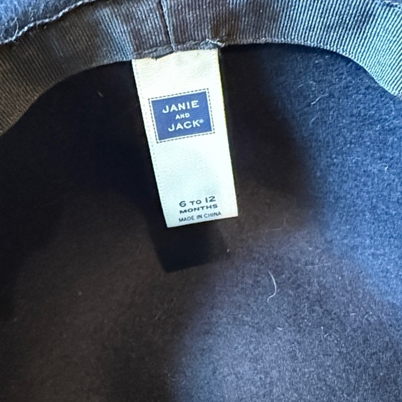 Janie and Jack | Navy Hat with Brown Accent - Picture 3 of 5